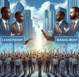 a group of business people standing in front of a cityscapeople