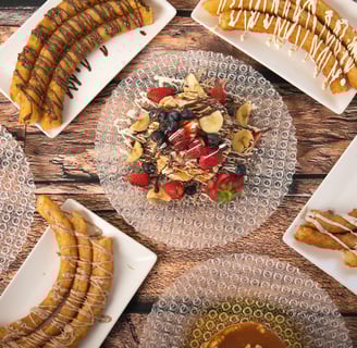 churros, gofres , y pancakes