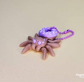 Donut Spider Bag Charm