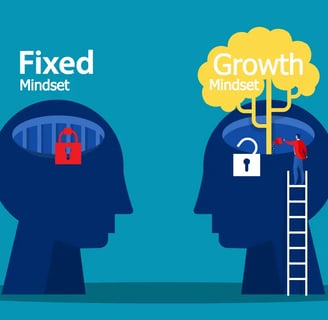 fixed and growth mindset
