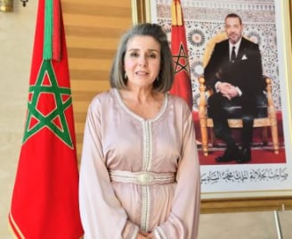 Her Excellency Mrs. Wassane Zailachi, Moroccan Ambassador in Australia.