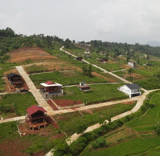 tanah kavling jalan cor beton