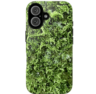 Moss Appeal Phone Case with a vivid close-up image of green moss