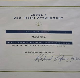 Usui Reiki Level 1