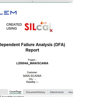 DFA Report automatically exported from SILcal tool and managed in configuration in SharePoint