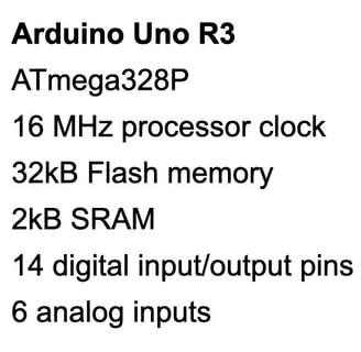 Arduino Uno R3 specifications