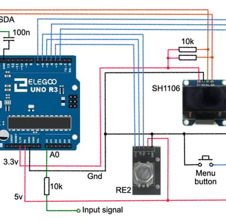 Arduino oscilloscope schematic