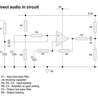 Arduino audio in circuit diagram