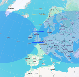 Indicative radiation directions for the Dual Beam Pro HF antenna