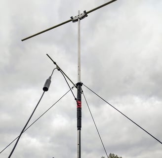 Pro Antennas Guying kit on the I-Pro Traveller