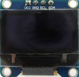 Small 128 x 64 pixel monochrome OLES display