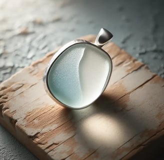 beautiful piece of sea glass jewelry