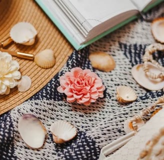Sea shells necklace, coastal elegance