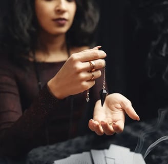 Woman Holding Therapeutic Stone Jewelry