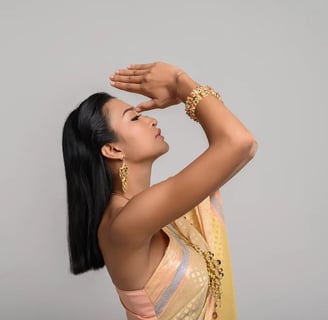 Woman Wearing Healing Stone Bracelet and Necklace