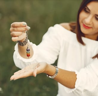 Woman with Stone-Infused Jewelry