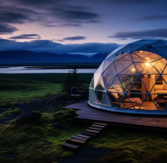 Glamping Dome in South Iceland