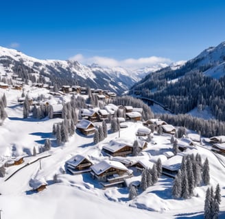 Sowell Residences on the snowy ski slopes of Isola, France