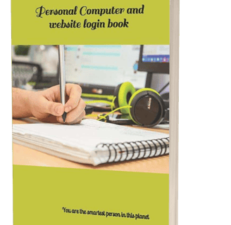 Password Diary Cover Green