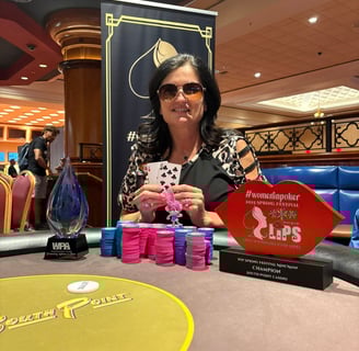 Congratulations to Chris Read who takes down the first event of the LIPS Women in Poker Spring Fest