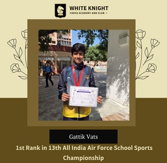 Chess champion Gattik Vats
