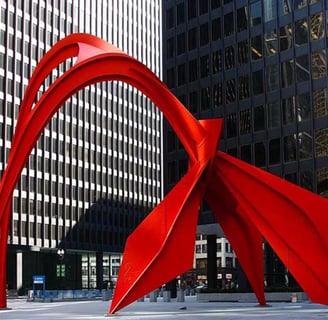 Alexander Calder's Stabile Flamingo (1973)