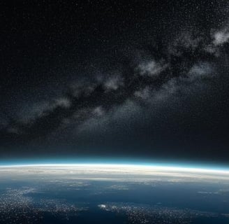 the earth's atmosphere is shown here