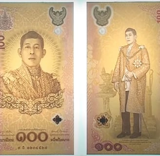 Rama 10 100 baht polymer banknote