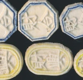 Siam Porcelain Gambling Token