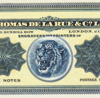 Thomas de la rue tiger test note