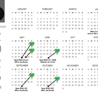 calendrier 2025