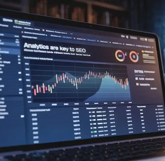 computer screen showing web analytics