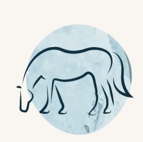 Cheval qui broute