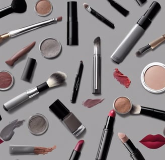 two black and white bottles