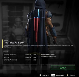 Helldivers 2 Cape in Style of Steam reviews