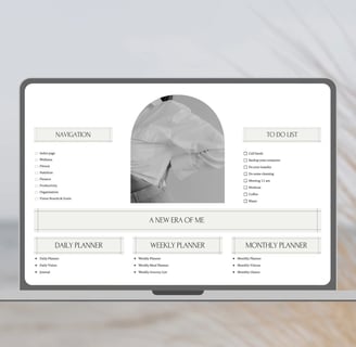 Notion planner 2025-2026, Notion template, dashbord