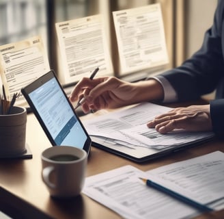 A tax accountant updating the tax records in Dubai - Gupta Accountants
