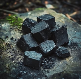 Charbon noir végétal