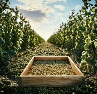 champs de houblon