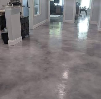 Stain surecrete microtopping using ameripolish gray dye