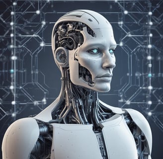 A laptop screen displaying the OpenAI logo and text. The laptop keyboard is visible below, with keys illuminated in a dimly lit environment.