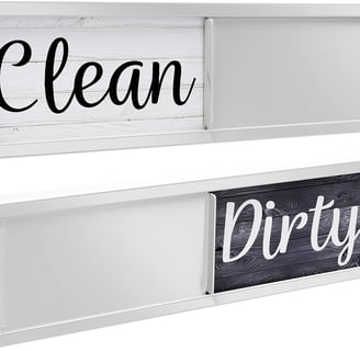 Dishwasher magnet clean dirty sign