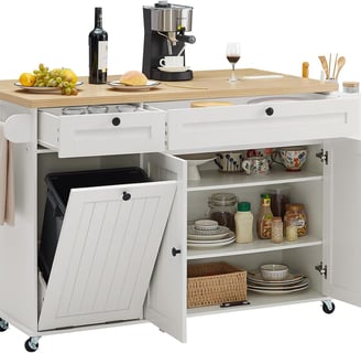 Enhance Your Kitchen with Our Versatile 60" Kitchen Island