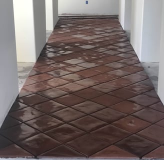 tile floor installation