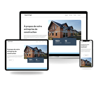 réalisation site internet d'une entreprise du bâtiment 