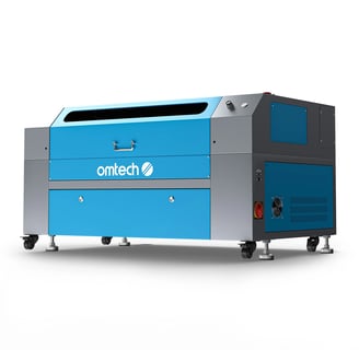 a blue and silver colored laser laser machine