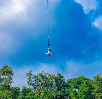 Bungee jumping in Rishikesh 