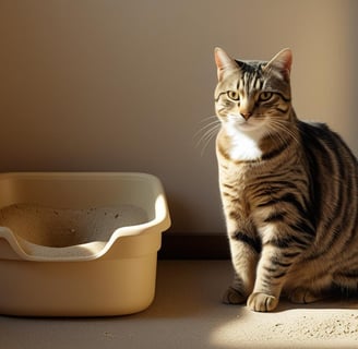 Como ensinar o gato a usar a caixa de areia