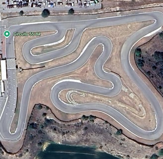 Trazado del Circuito 55-84 en Menàrguens (Lleida) para pitbike