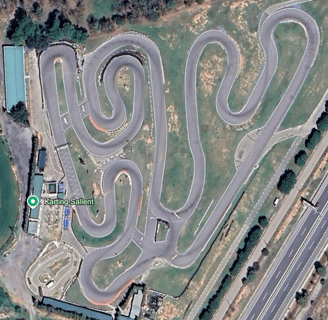 Trazado del Karting Sallent para entrenar con pitbike